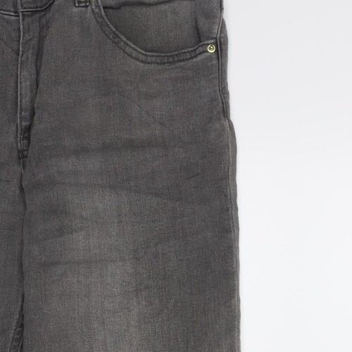 H&M Womens Grey Cotton Blend Skinny Jeans Size 10 L28 - Picture 10 of 12