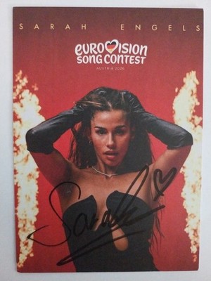Sarah Engels Autogramm Signiert AK