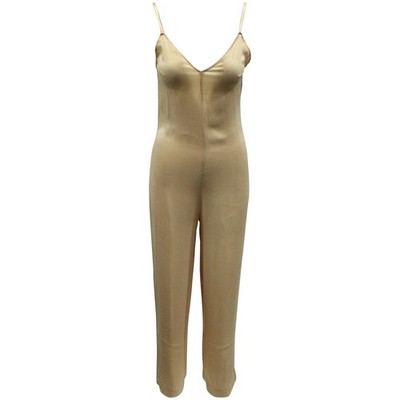 Ärmelloser Jumpsuit  Chiva  Von Ba&Sh Aus Beigem Cupro Weiblich Beige 0