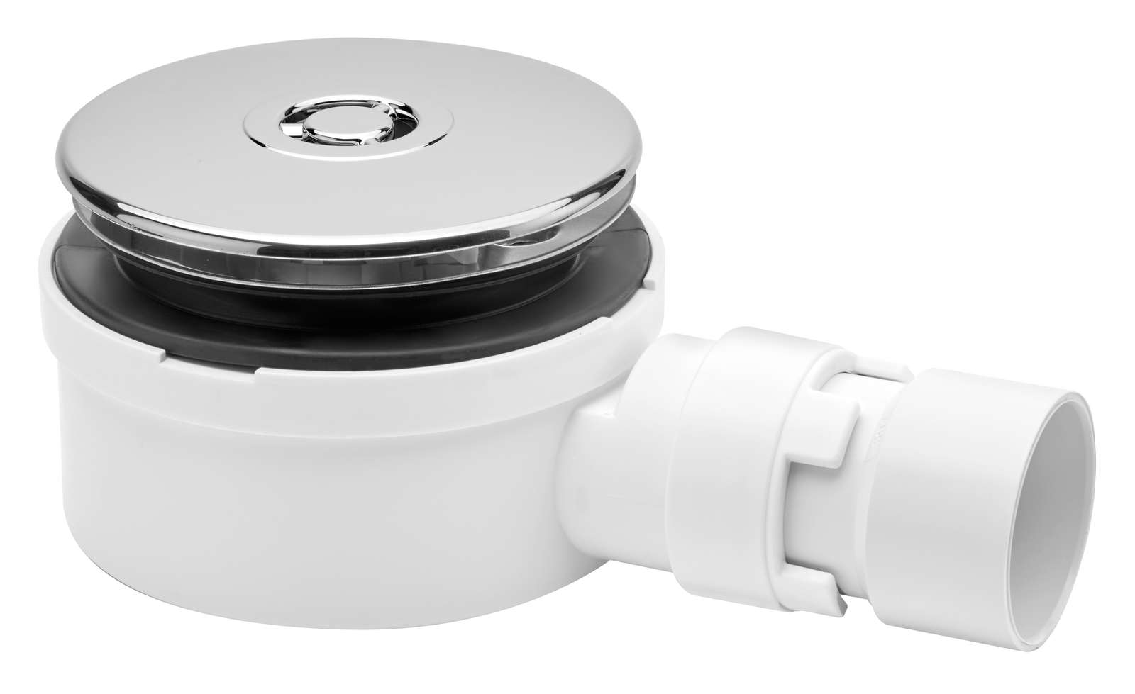 McAlpine Shallow Shower Trap Chrome 53mm High x 90mm x 1.5"" outlet ST90CP10-53