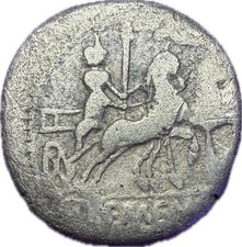 Roman Republic L Memmius Galeria 106 BC Silver Denarius Coin Saturn Venus
