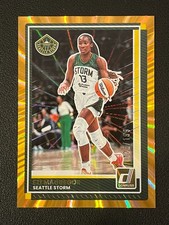 Ezi Magbegor 2025 WNBA Donruss Orange Laser /199 Storm 45