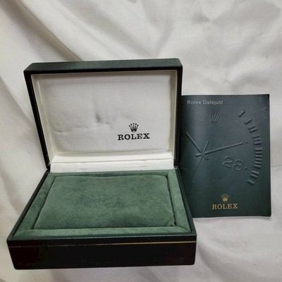 Genuine Rolex Watch Box 11.00.71 Datejust Green Wooden Box Booklet Travel Pouch
