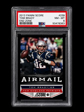 TOM BRADY /6 BLACK SSP Early Year RARE PANINI SCORE 2013 END ZONE PSA 8 NM-MT