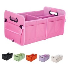 Trunk Organizer For Suv  Sedan,Car Organizers and Storage, Large 70L Pink