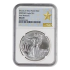 2025-(W) American Silver Eagle NGC MS-70 First Releases Struck at West Point