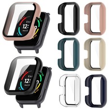 For Realme TechLife Watch S100 SZ100 PC Glass Full Screen Protector Case Cover