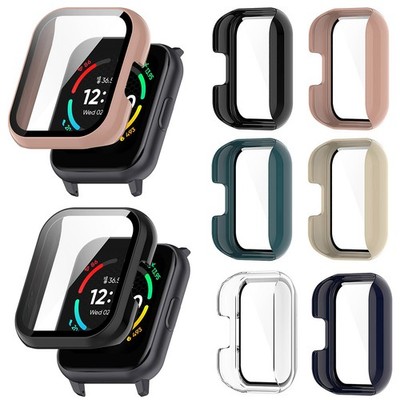 For Realme TechLife Watch S100 SZ100 PC Glass Full Screen Protector Case Cover