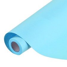 Kraft Wrapping Paper Roll, 17.52" x 433"(36 Ft) Decorative Paper, Blue 80GSM