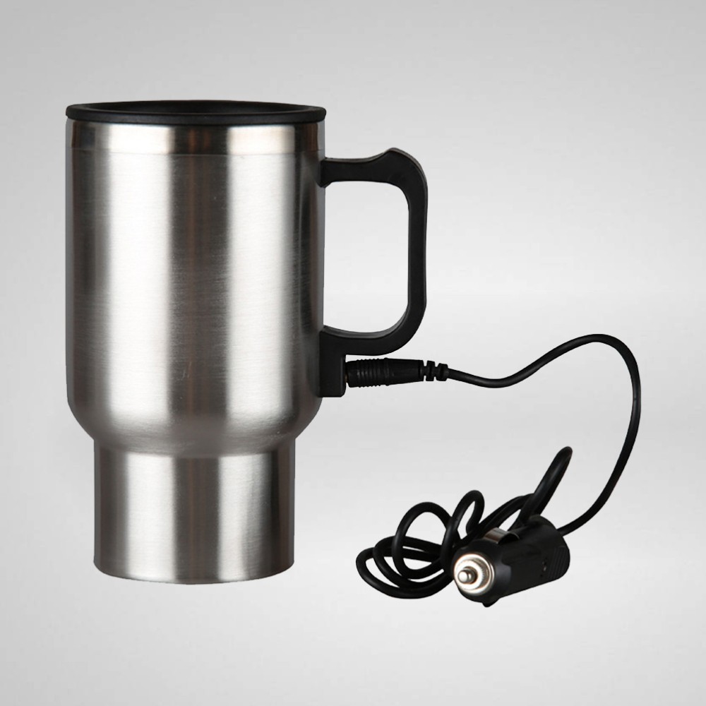 450ml Electric Car Mug Warmer with Vacuum Insulation & Heating Base