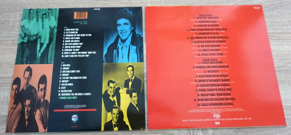 FRANKIE VALLI AND THE FOUR SEASONS / THE BEACH BOYS - 2 X EX VINYL LPS ! - Image 2 of 4