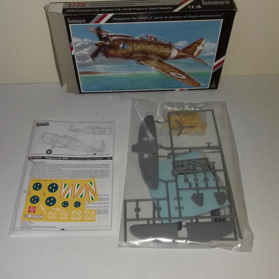 REGGIANE RE 2000 I SERIE REGIA AERONAUTICA KIT SPECIAL HOBBY 72079 + ALTRE DECAL - Immagine 2 di 3