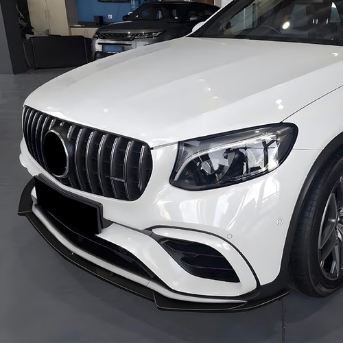 Kit lèvre aileron pare choc avant pour Benz GLC63 AMG X253 2016-2019 2018 noir - Photo 11/11