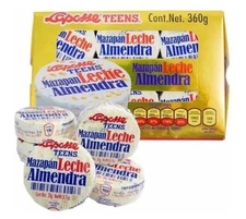 2 Pack Laposse Mazapan Leche Almendras con 18 Piezas de 20g C/U 360g