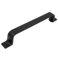 Rubicon Cabinet Pull, 128 Millimeters, Matte Black by Stone Harbor Hardware