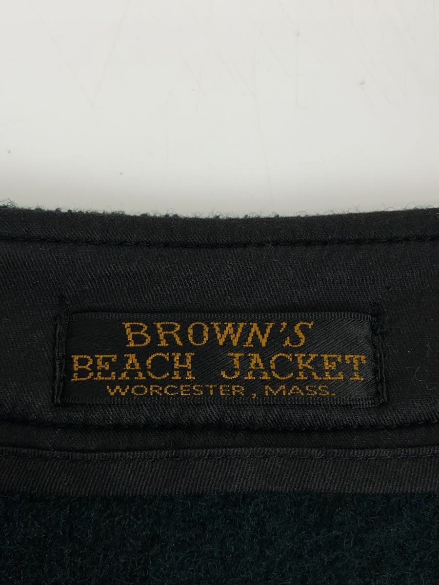 ALTRA GIACCA DA SPIAGGIA Brown's altre 40 lana verde tinta unita BBJ8 005 usata