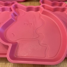 Lot Of 7 Pink Unicorn Children s Plates