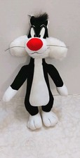 Vintage 1996 Looney Tunes Sylvester The Cat Ace 12" Stuffed Animal
