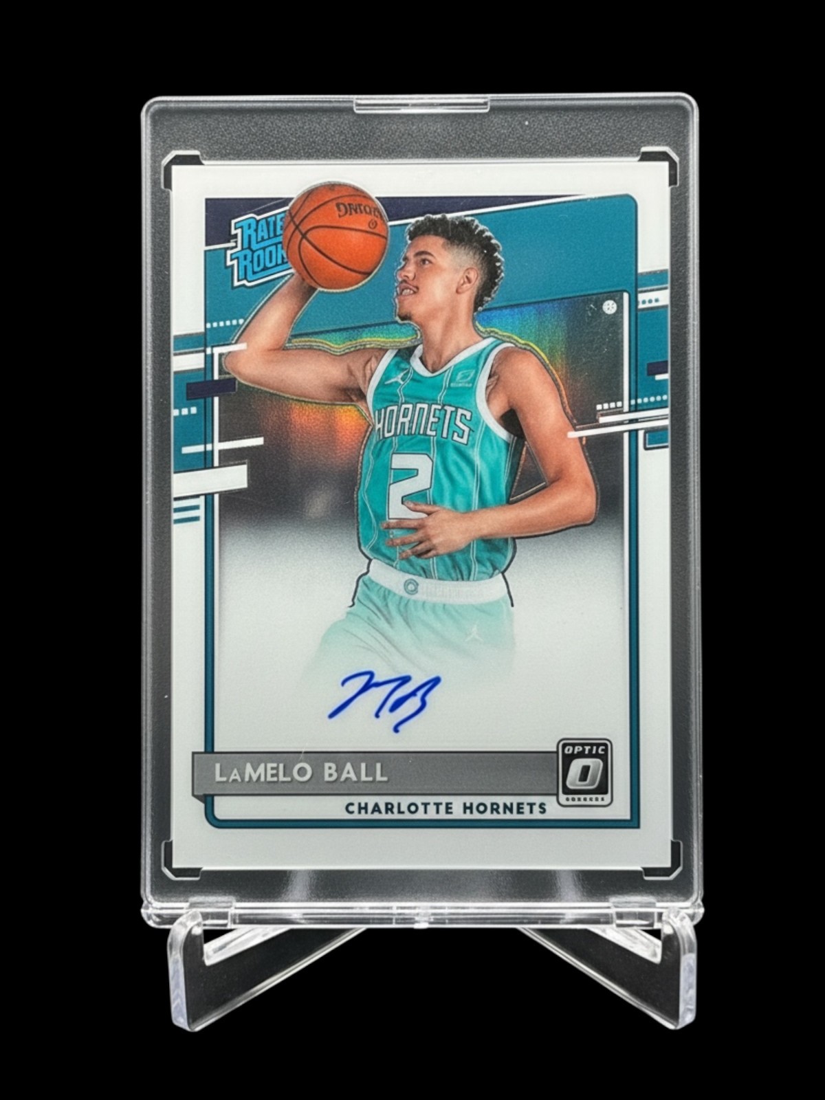 2020-21 Panini Donruss Optic LaMelo Ball Rated Rookie Auto RC #153