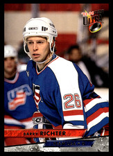 1993-94 Fleer Ultra Barry Richter #494 Team USA Rookie RC NHL Hockey Base Set