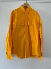 Rare 80s-90s Thierry Mugler Shirt Made in France, Size L, Yellow