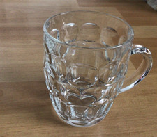 Bierkrug - Glas - Krug - Brauerei -  12 cm hoch, &Oslash; oben 9,5 cm, 500 ml