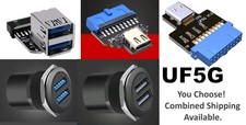 USB-C  USB-A Adapters - 19pin PCB  Coupler Mounts - USB 2.0 / 3.0 - U Pick 