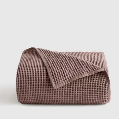 NWOT QUINCE 100% Organic Cotton WAFFLE BED BLANKET Full/Queen FIG SOLD OUT!
