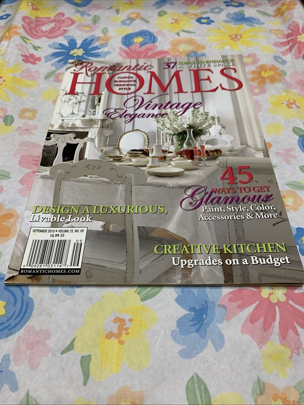Romantic Homes Magazine September 2010 Volume 23, No. 9