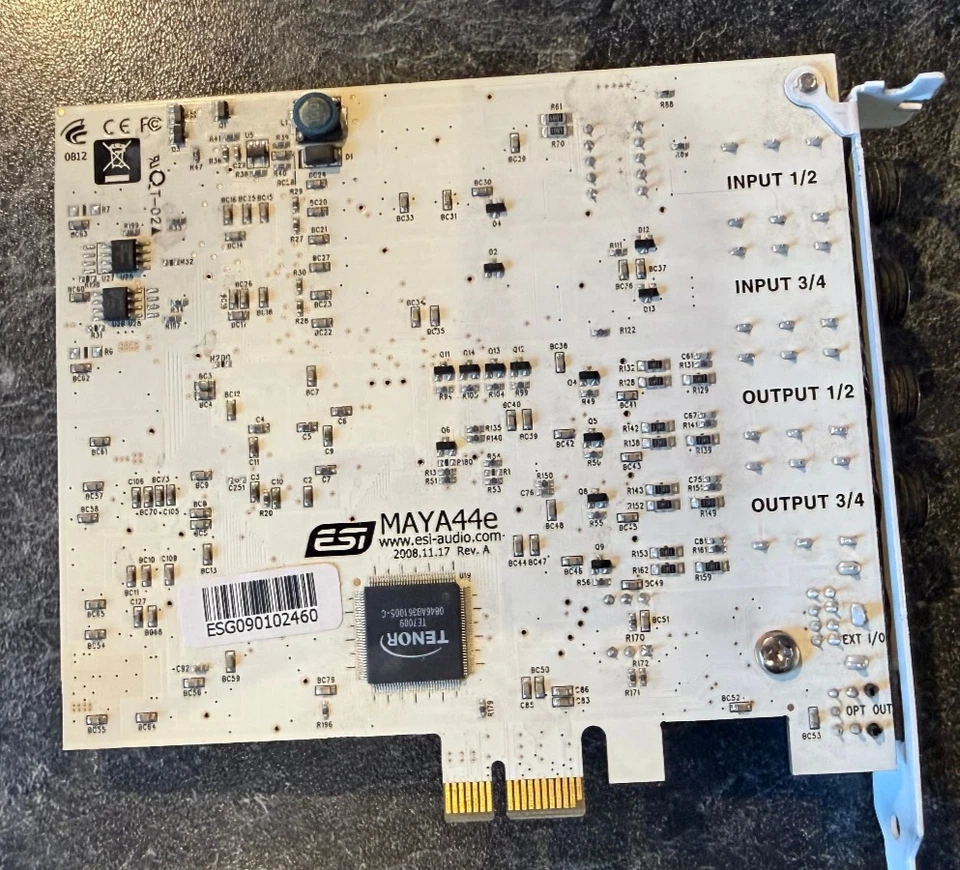 Used ESI MAYA44e 4-in/4-out PCIe Audio Interface (as pictured, untested) - Bild 2 von 3