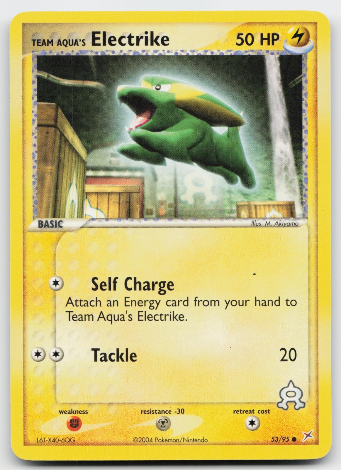 Team Aqua's Electrike 53/95 Common Team Magma vs Team Aqua Pokemon LP