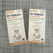 2 pack Dr. Talbot's Baby Tooth Gel for Sore Gums 3-24 Mon .53Oz Ea EXP 10/26