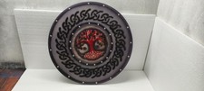 24" Viking Shield Battle-Ready Celtic Tree Heavy Wooden Shield Handmade Gift