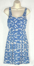 SILENCE + NOISE sz 2 dress Fitted Waist Box Pleats Exposed Back Zipper 