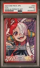 2023 ONE PIECE WINGS OF THE CAPTAIN JAPANESE UTA ALTERNATE ART OP06-001 PSA 10