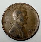 1944 Lincoln Wheat Cent No Mint Mark VG Condition BN Color 3.1G Free Shipping!