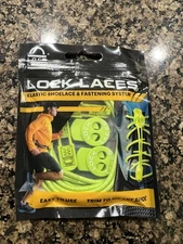 Lock Laces Elastic No Tie Shoelaces, One Size - Green