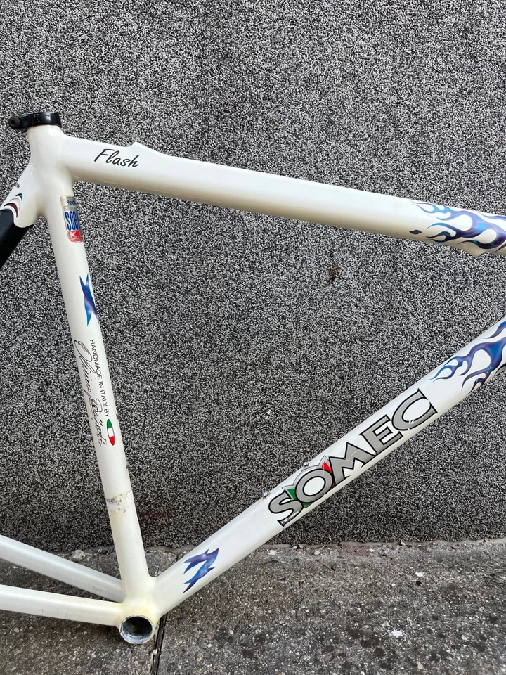 SOMEC FLASH 55 CM CARBON DEDACCIAI ALUMINUM ROAD BIKE FRAME SET NOT COLNAGO MASI - Image 3 of 4