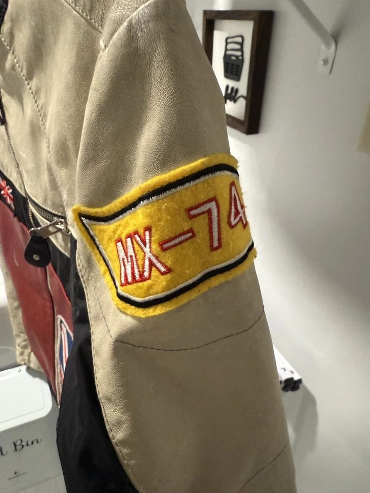 Chaqueta de Motocicleta Londres MX-74 Team Race CAMPEONATO MUNDIAL VINTAGE Talla M Foto 4 de 4