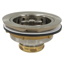 PERFECT PUTTY 59-3222 Brass, SS ,Basket Strainer,3.5in 415F59
