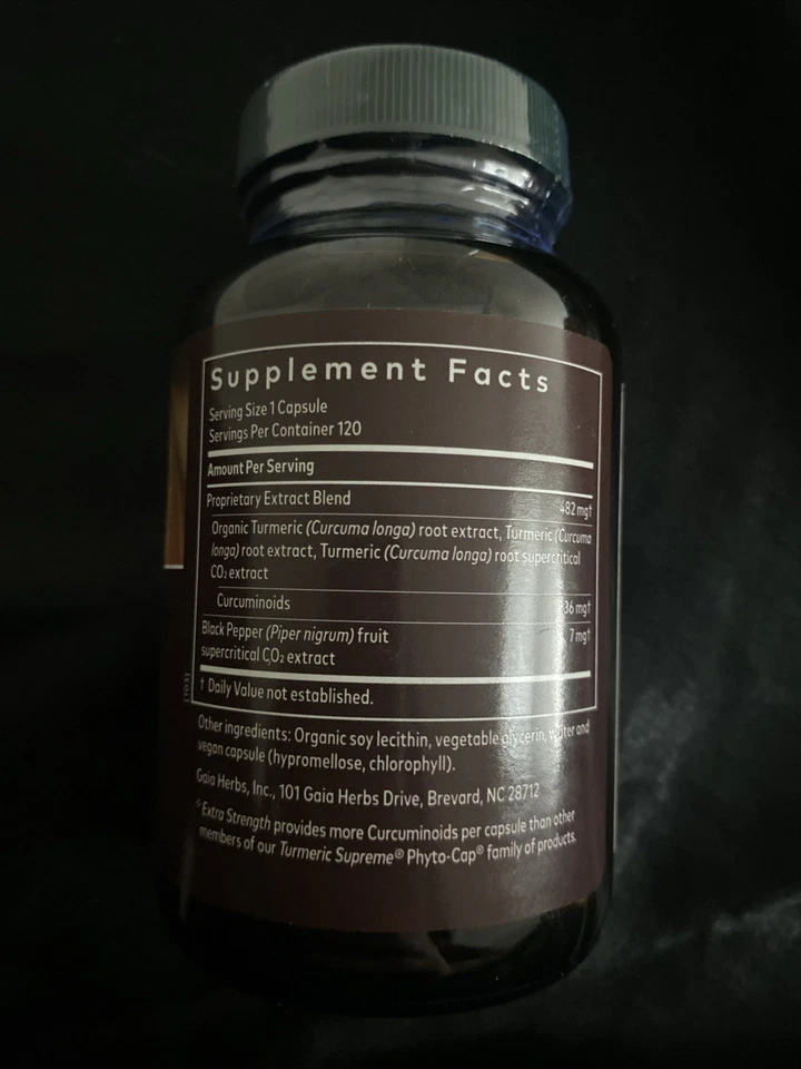 Fitocápsulas líquidas veganas Gaia Herbs Turmeric Supreme 120 caducidad 5/2026 Foto 3 de 4