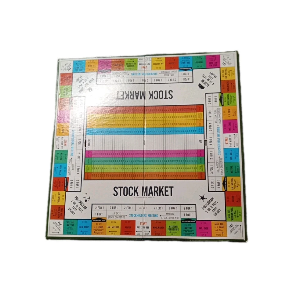 Stock Market Board Game + Whitman Game Many Board Pieces - See Description 📉📈 - Image 3 of 4