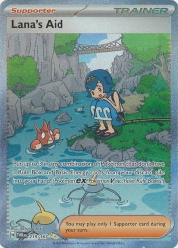 Pokémon TCG Lana's Aid Illustration Rare Holo 219/167 Twilight
