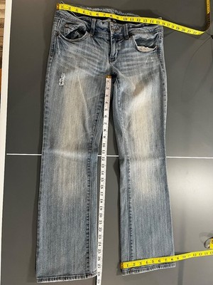 american eagle slim boot jeans 8 short stretch girls