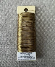 Michaels Bullion Paddle Wire 24 Gauge 4 Oz Gold Florist Crafts