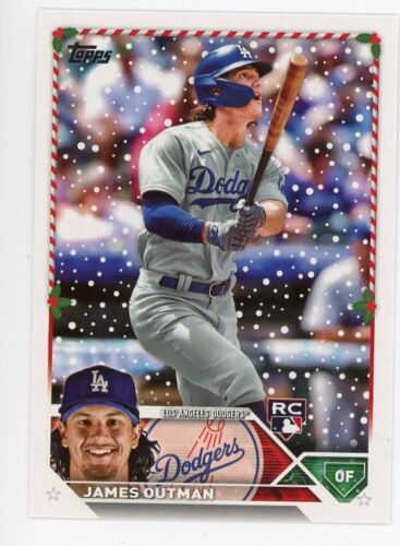 2023 James Outman Rookie Topps Holiday Los Angeles Dodgers # H186 - Picture 1 of 2