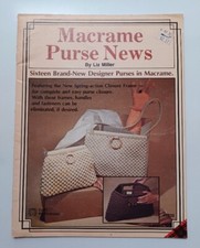 Vintage 1979 - Macrame Purse News by Liz Miller - Patterns - 7332 - Booklet 