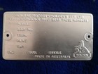 <!--F#f_0-->Rare Blank Limited Run Holden Style Restoration Build Model Plate<!--F/-->