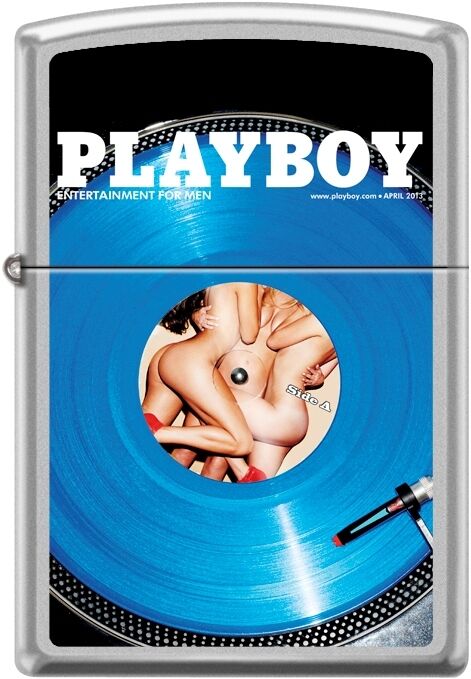 Zippo Playboy April 2013 Cover Satin Chrome Windproof Lighter NEW RARE. Available Now for 20.13