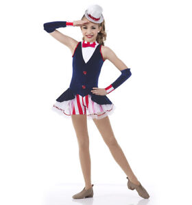 Adult Large Yankee Doodle Jazz Tap Dance Costume Ballet 4th of July Patriotic